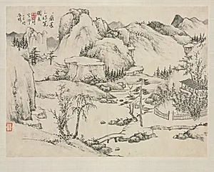 Landscape Album in Various Styles: Scenery of Mt. Changbai after Huang Gongwang