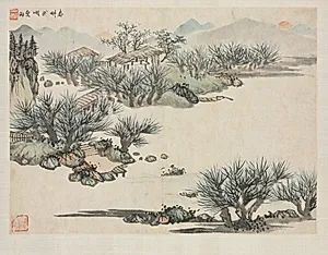 Landscape Album in Various Styles: Spring Plowing