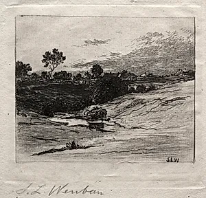 Landscape by Sion Longley Wenban (American, 1848–1897)