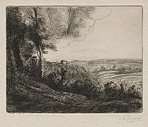 Landscape by Alphonse Legros (French, 1837–1911)