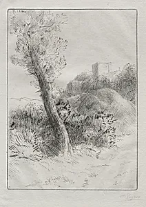 Landscape (Paysage) by Alphonse Legros (French, 1837–1911)