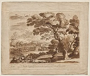 Landscape, Plate No. 140 by Richard Earlom (British, 1743–1822)