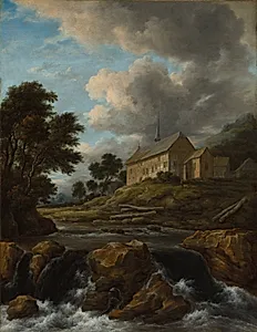 Landscape with a Church by a Torrent
