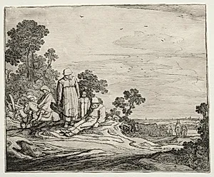 Landscape with Peasants by Pieter Molyn (Dutch, 1595–1661)