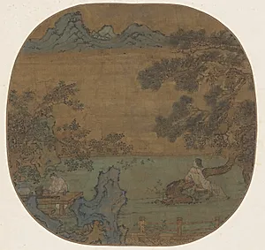 Landscape with Poet Tao Yuanming (365–472 CE) by Unknown Artist