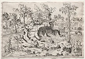 Landscape with Putti