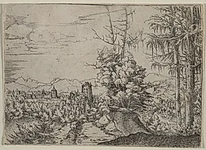 Landscape with Two Pines