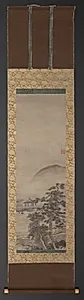 Landscapes with Figures (one of a pair) by Shūgetsu Tōkan (Japanese, 1440?-1529)