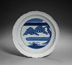 Large Dish with Landscape by Unknown Artist