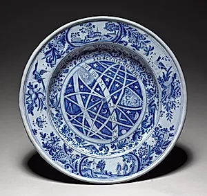 Large Plate by Nevers Factory (French)