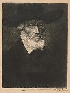 Large Portrait of Thomas Carlyle by Alphonse Legros (French, 1837–1911)