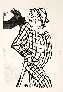 Le Café-concert:  Chanteur Americain by Henri de Toulouse-Lautrec (French, 1864–1901)