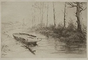 Le Canal:  Effet du matin by Alphonse Legros (French, 1837–1911)
