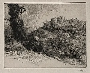 Le Châteaux des Revenants by Alphonse Legros (French, 1837–1911)