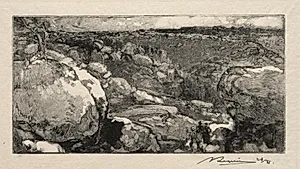 Le cirque du Long- Rocher by Auguste Louis Lepère (French, 1849–1918)