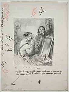 Le Manteau d'Arlequin:  Eh bien ! Tu verra, ma fille... by Paul Gavarni (French, 1804–1866)