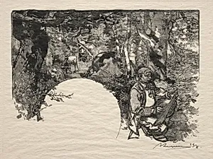 Le Peintres by Auguste Louis Lepère (French, 1849–1918)
