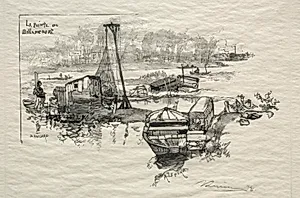 Le Point de Billancourt by Auguste Louis Lepère (French, 1849–1918)