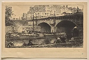 Le Pont Neuf by Auguste Louis Lepère (French, 1849–1918)