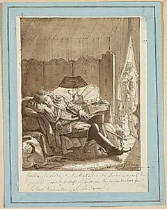 Le Sommeil du Grand Condé by Jacque-Noël-Marie Frémy (French, 1782–1867)