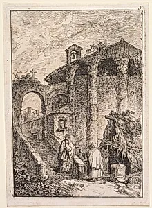 Le Temple Antique by Hubert Robert (French, 1733–1808)