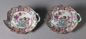 Leaf Dishes by Meissen Porcelain Factory (German, est. c. 1710)