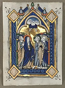 Leaf Excised from a Psalter: The Ascension by Unknown Artist