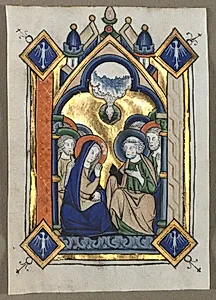 Leaf Excised from a Psalter: The Pentecost by Unknown Artist