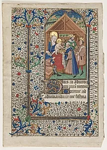 Leaf from a Book of Hours: Adoration of the Magi by Master of Thomas Hoo (French)