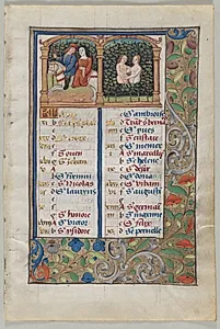 Leaf from a Book of Hours: Calendar Page for May (recto) by Unknown Artist
