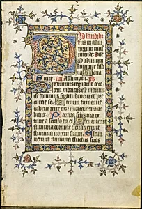 Leaf from a Book of Hours: Initial D by Unknown Artist