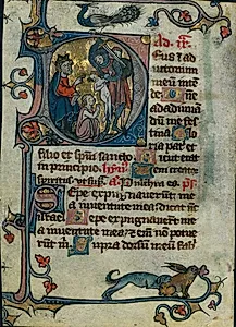 Leaf from a Book of Hours: Initial D: Massacre of the Innocents (1 of 2 Excised Leaves) by Unknown Artist