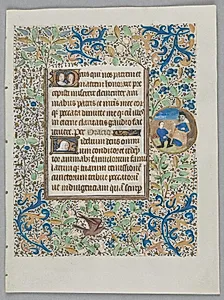 Leaf from a Book of Hours: Office of the Dead Opening Prayers (recto) by Coëtivy Master (French)