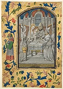 Leaf from a Book of Hours: Presentation in the Temple