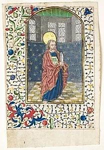 Leaf from a Book of Hours: St. Bartholomew by Unknown Artist