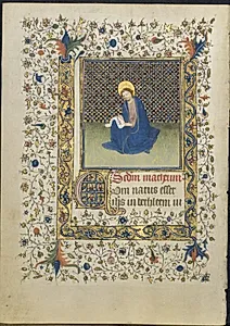 Leaf from a Book of Hours: St. Matthew