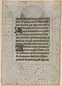 Leaf from a Book of Hours: Text (verso)