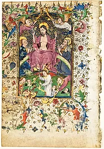 Leaf from a Book of Hours: The Last Judgment by Master of Guillebert de Mets (Flemish)