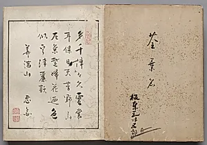 Leaf from Accordion-Style Album of Actor Portraits by Shōrakusai (Japanese)