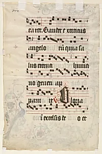 Leaf from an Antiphonary: Text (verso) by Unknown Artist