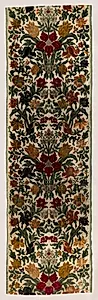 Length of Floral Velvet by Unknown Artist