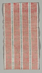 Length of Textile with Classical Ruin in a Landscape Design by Unknown Artist