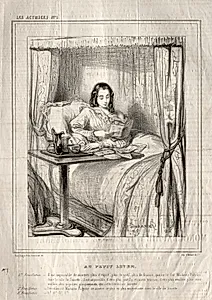 Les Actrices:  Au petit lever... by Paul Gavarni (French, 1804–1866)