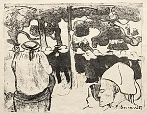 Les Bretonneries: Wedding in Brittany (La Noce en Bretange) by Émile Bernard (French, 1868–1941)