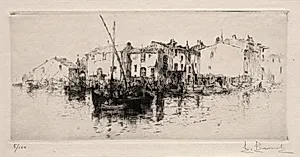 Les Martigues by Auguste Brouet (French, 1872–1941)