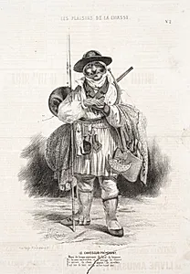 Les Plaisirs de la chasse:  Le Chasseur prévoyant by Alade Joseph Lorentz (French, 1813-after 1858)