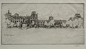 Les Tuileries by Eugène Bejot (French, 1867–1931)