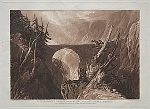 Liber Studiorum:  Little Devil's Bridge over the Russ, above Altdorft, Swiss
