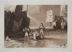 Liber Studiorum:  Marine Dabblers by Joseph Mallord William Turner (British, 1775–1851)