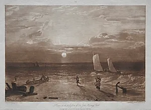 Liber Studiorum:  Mildmay Sea-piece by Joseph Mallord William Turner (British, 1775–1851)